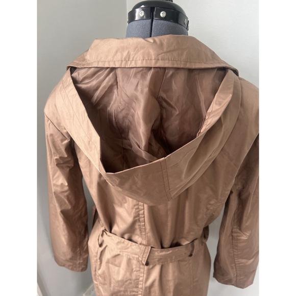 Urban Republic Women's Tan Trench Coat Rain Jacket Size Large NWT - Picture 12 of 12